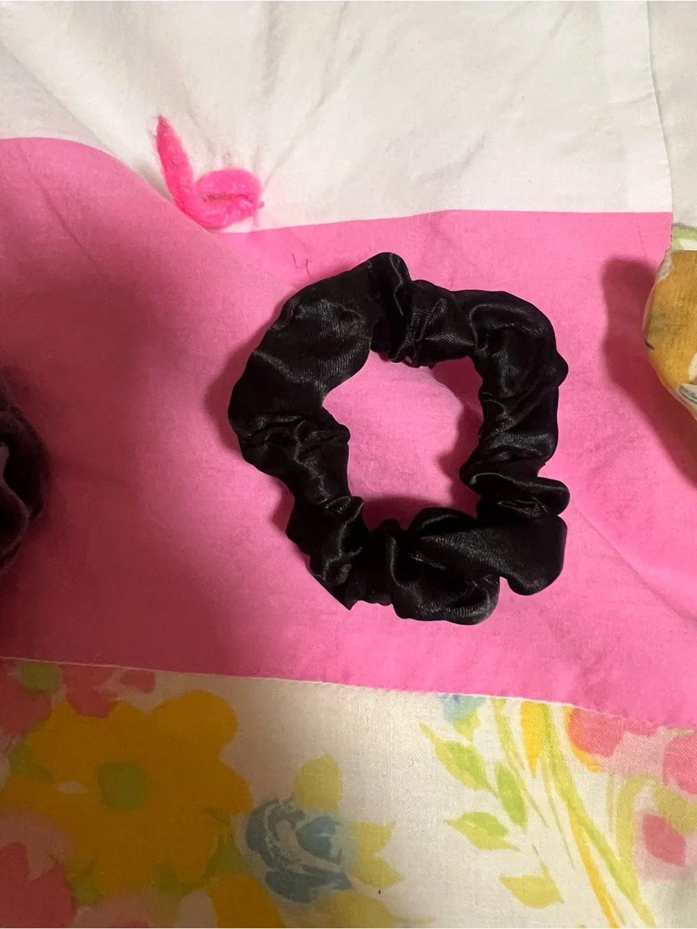 Velvet and Satin Hair Scrunchie Set - Mixed Colors